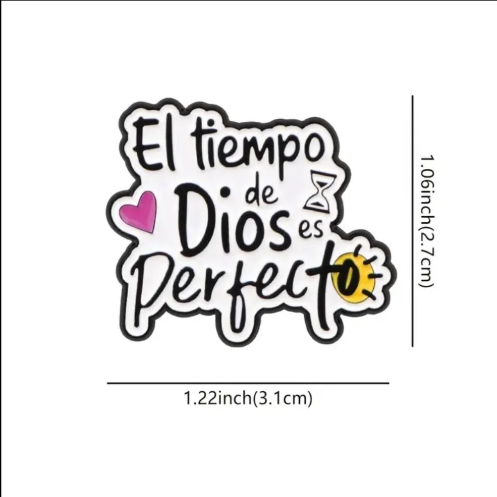 1pc Celestial Quotes Enamel‎ Pin, Zinc Alloy, Multicolor Ideal for Clothes